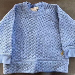 Blue Quilted Sweatshirt